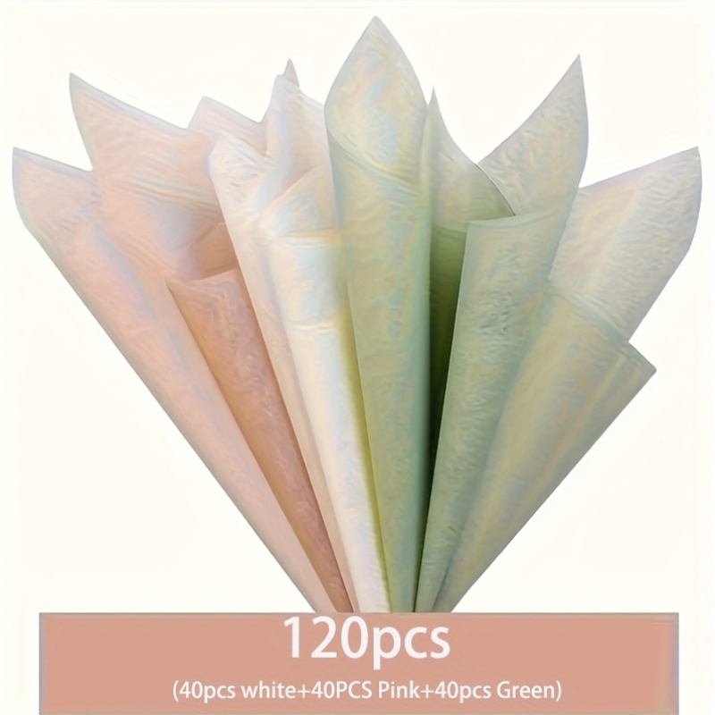 Art Craft Paper - 120 Stück – abnehmbares Blumenverpackungspapier, Blumenverpackungspapier,