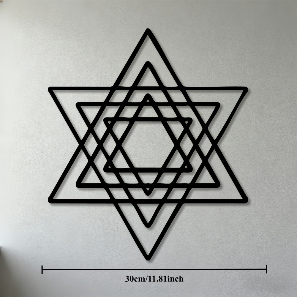 Art & Craft Paper Quilling - CIFBUY Metall-Wandkunst, Eisen-Davidstern, jüdisches Symbol, Dekor,