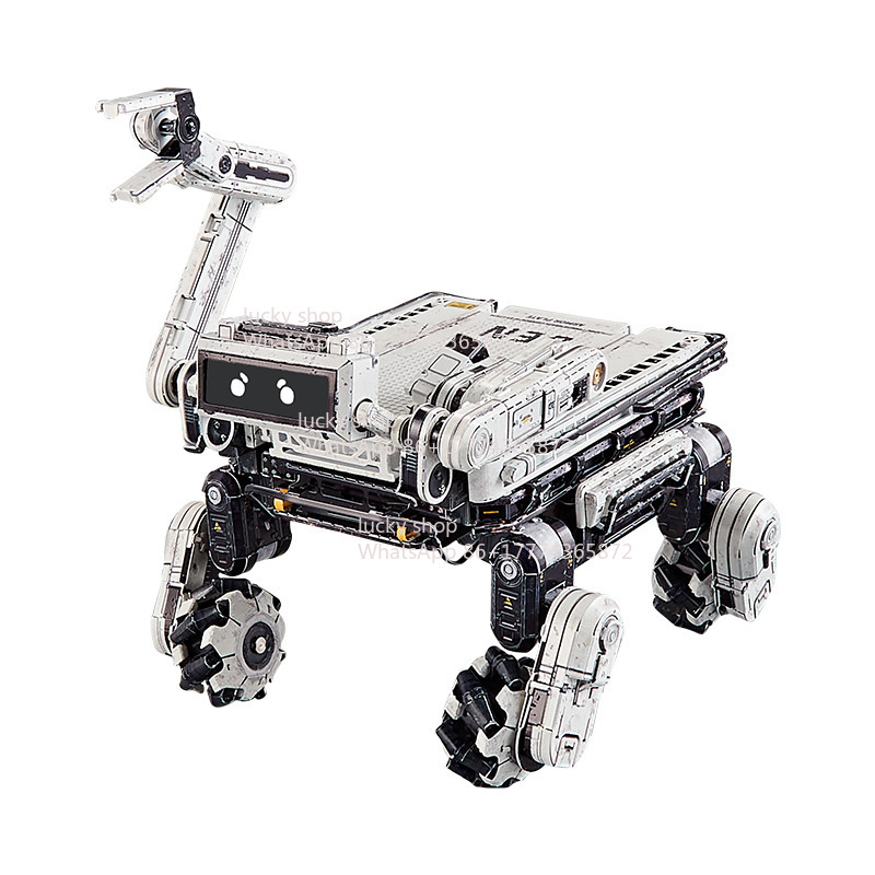 Art Craft Robot - Intelligenter Roboterhund Moss 3D Metall-Szenenmodell Stray