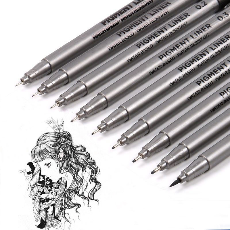 Calligraphy Pen Set - 9 Teile/satz Pigment Liner Mikron Tinte