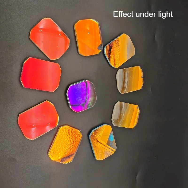 Art Craft Optical - Beschädigtes optisches Glas, unregelmäßiges rechteckiges Kunstprisma