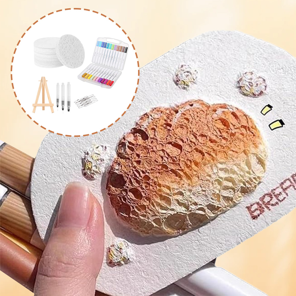 Art Craft Activities - Magischer Leinwand-Schwamm DIY Kreativ-Aktivität Bubble Popcorn