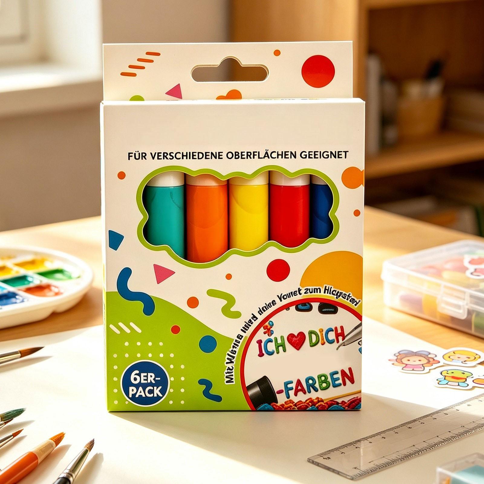 Art Craft Holiday - Bubble Pen 6/12 Stück Kunst-Zeichenstifte 3D