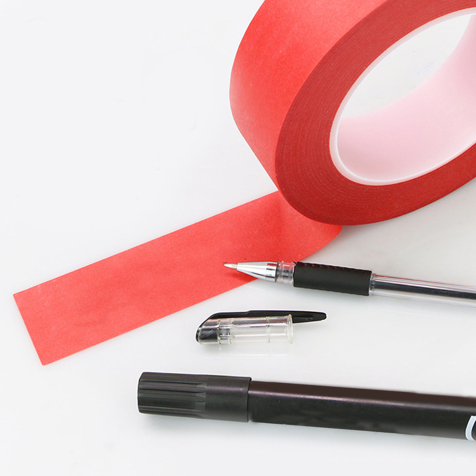 Art Craft Activities - 3 rote Maskierbänder, hochtemperaturbeständiges Klebeband aus