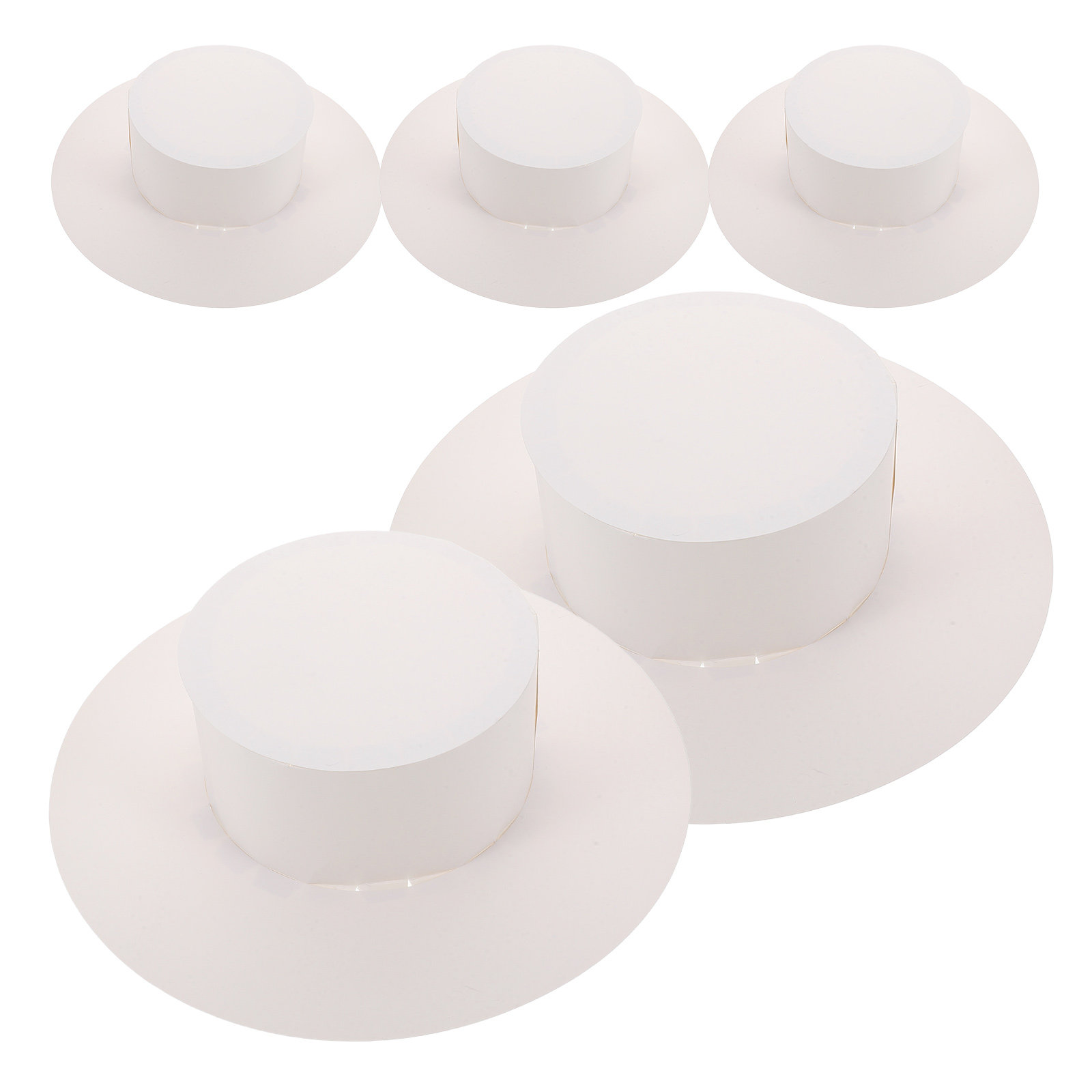 Art Craft Hat - 5 Stück DIY Bemalbare Papier-Sonnenhüte für