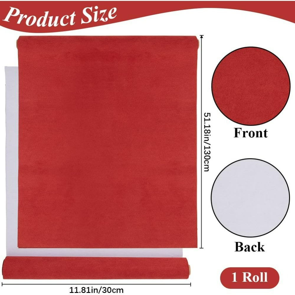 51 x 11,8 Zoll rotes Buchtuch  – Art Craft Activities Bewertung und Preis