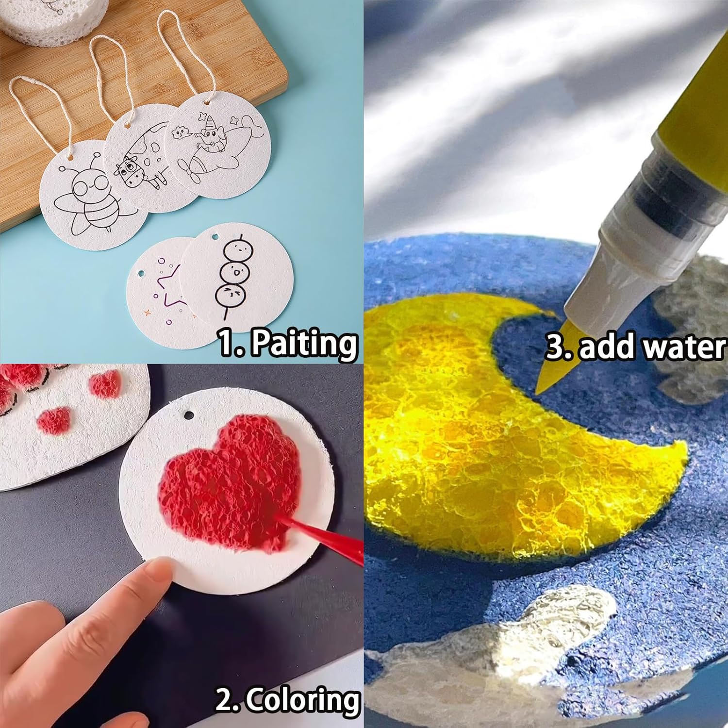 3D Puffy Foam Texture Malerei  – Art Craft Paper Bewertung und Preis
