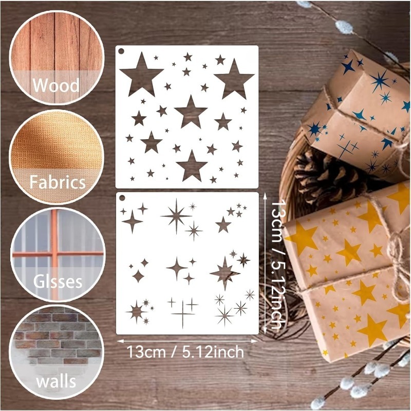 Vielseitige Schablone in Stern – Art Craft Background Bewertung und Preis