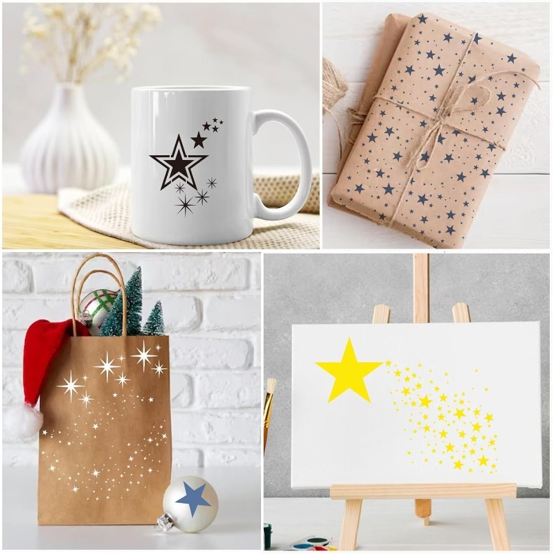 Vielseitige Schablone in Stern – Art Craft Background Bewertung und Preis
