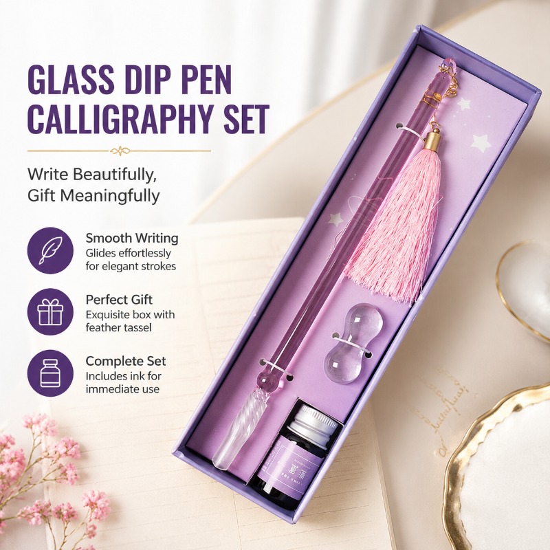 Glas-Dip-Pen-Kalligraphie-Set  – Calligraphy Pen Set Bewertung und Preis