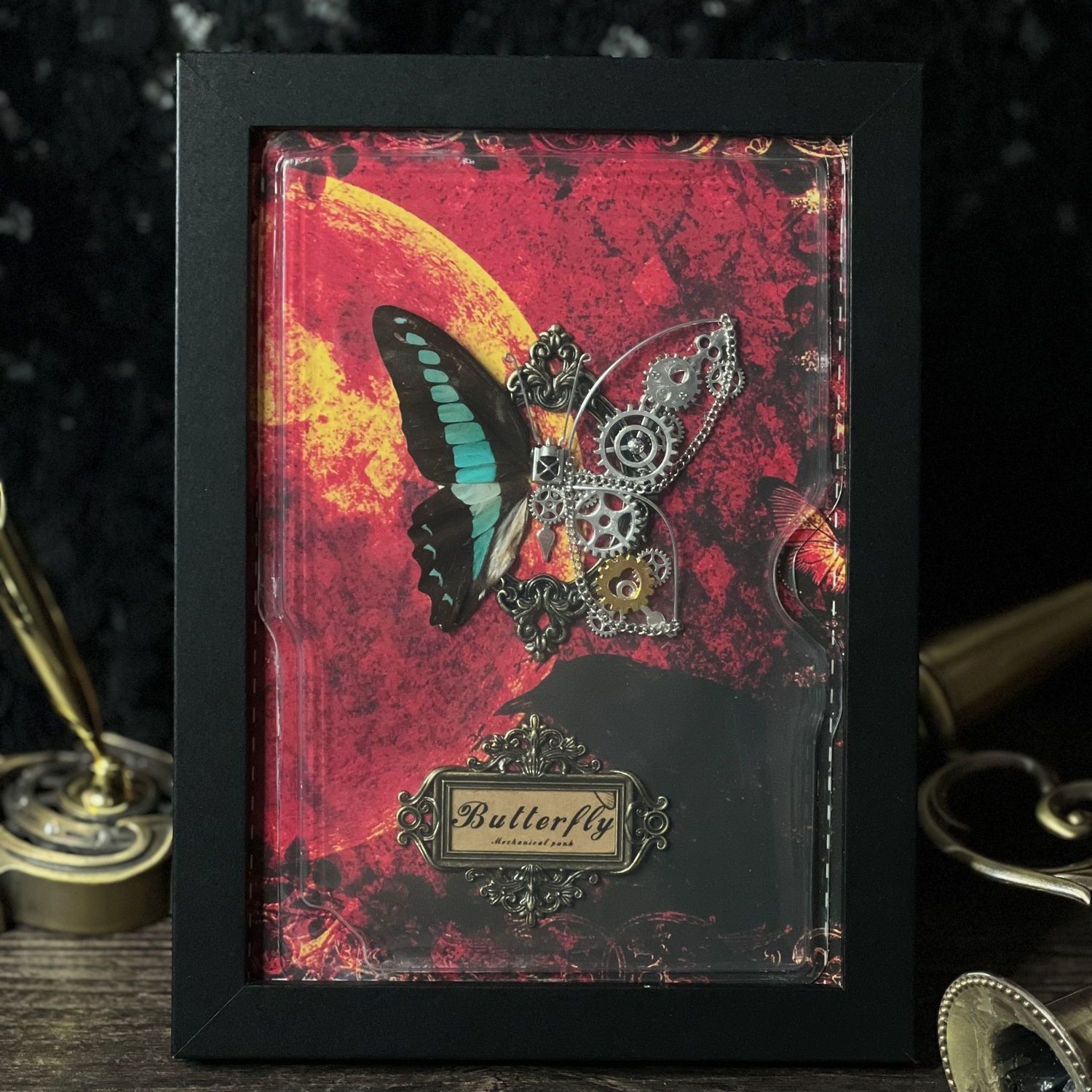 Steampunk Schmetterlingsrahmen – Art Craft Paper Bewertung und Preis