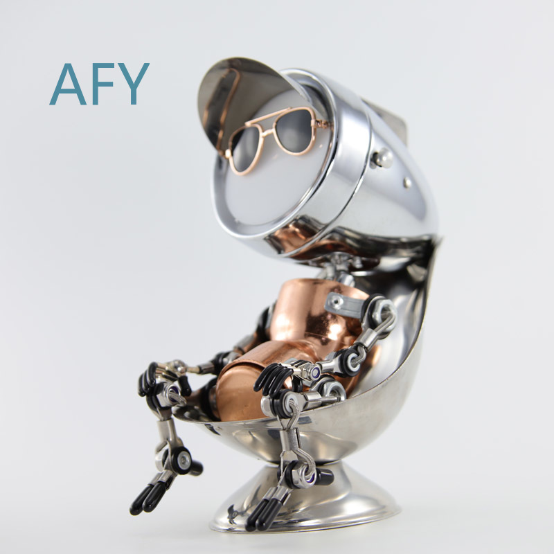 Metall-Punk-Roboter Atmosphäre – Art Craft Robot Bewertung und Preis