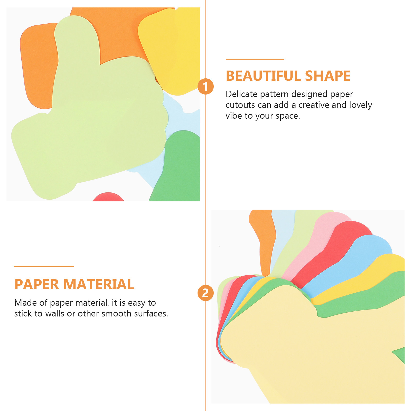 54 Stück handgeformte Papierau – Art Craft Paper Bewertung und Preis