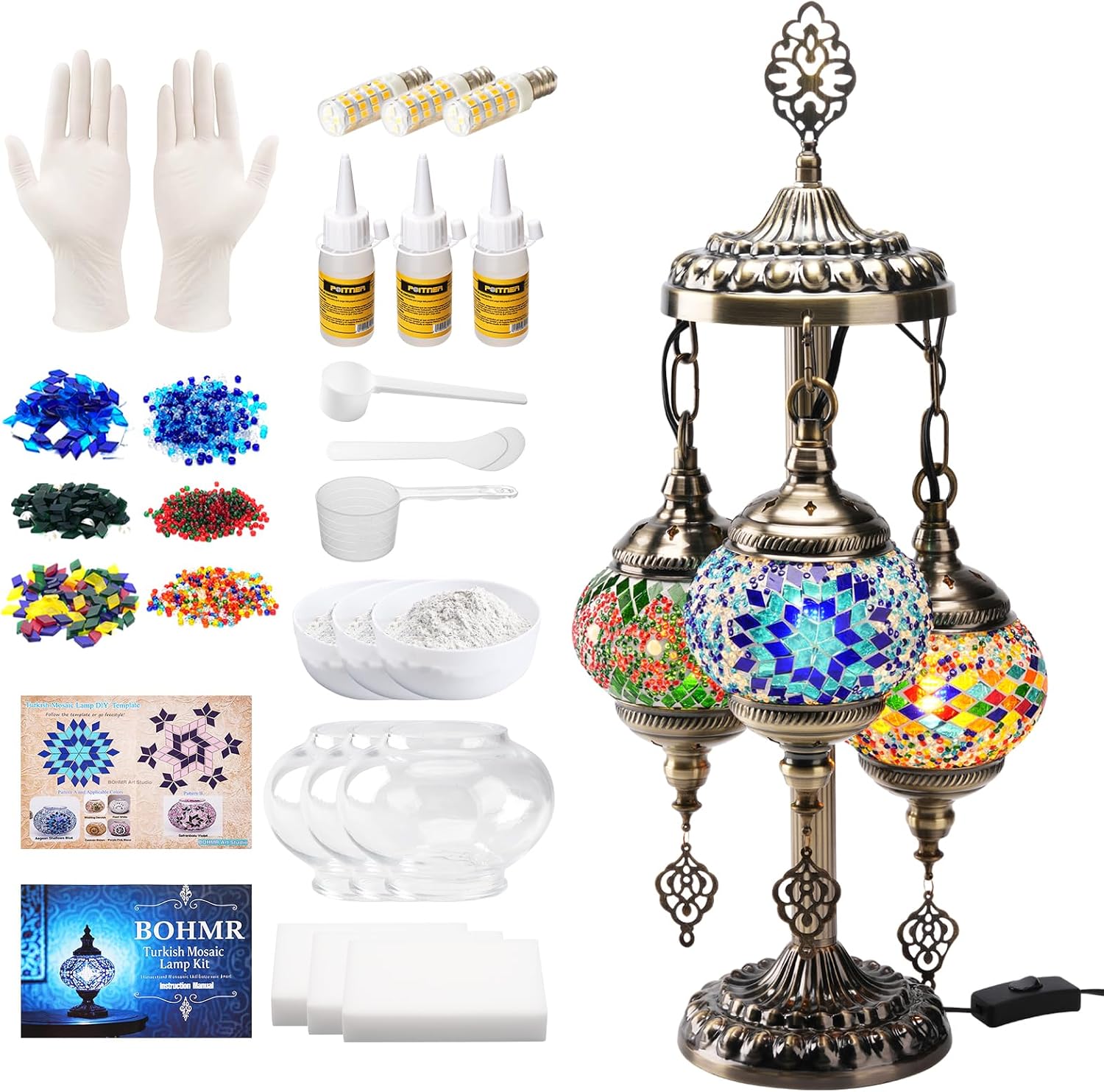 DIY 3-Kugel Türkisches Mosaik- – Art Craft Making Bewertung und Preis