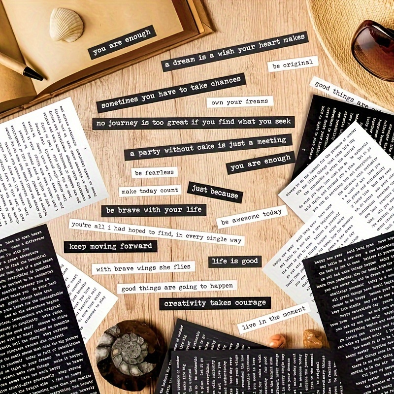 406 Stück inspirierende Zitat- – Art Craft Journal Bewertung und Preis