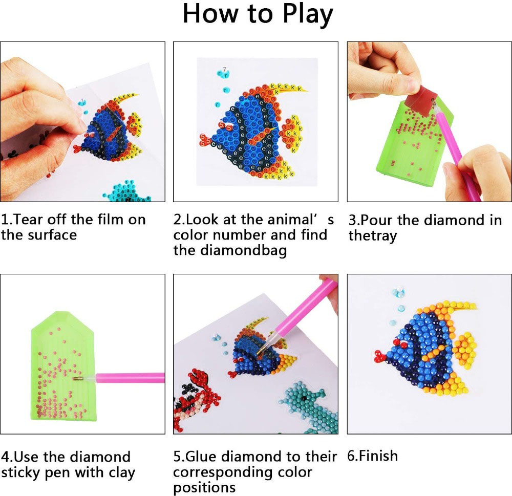 Einfache Diamant malerei Aufkl – Art Craft 4 Years Old Bewertung und Preis