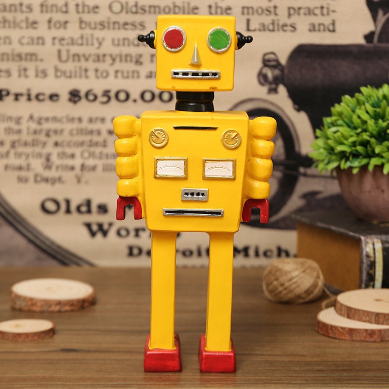 Cartoon-Roboter-Statue Ornamen – Art Craft Robot Bewertung und Preis