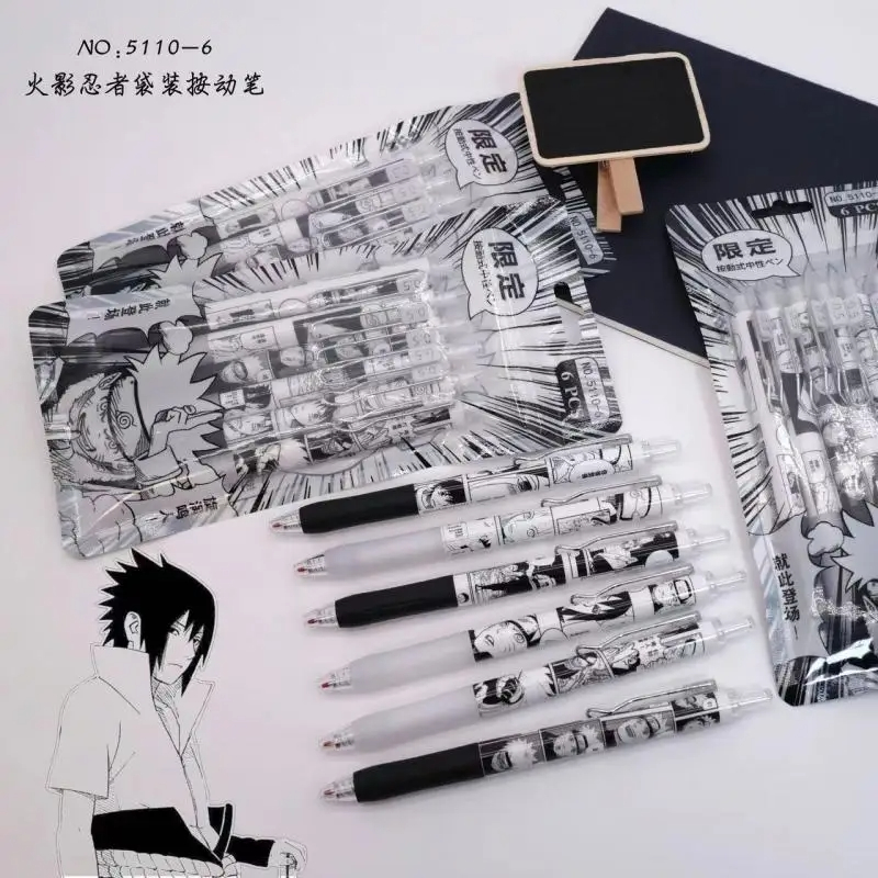 Naruto 6 teile/satz Gel Stift  – Calligraphy Pen Set Bewertung und Preis