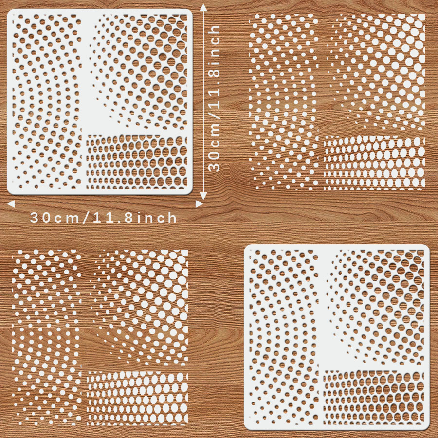 1 Stück Halbton-Punkt-Schablon – Art Craft Background Bewertung und Preis