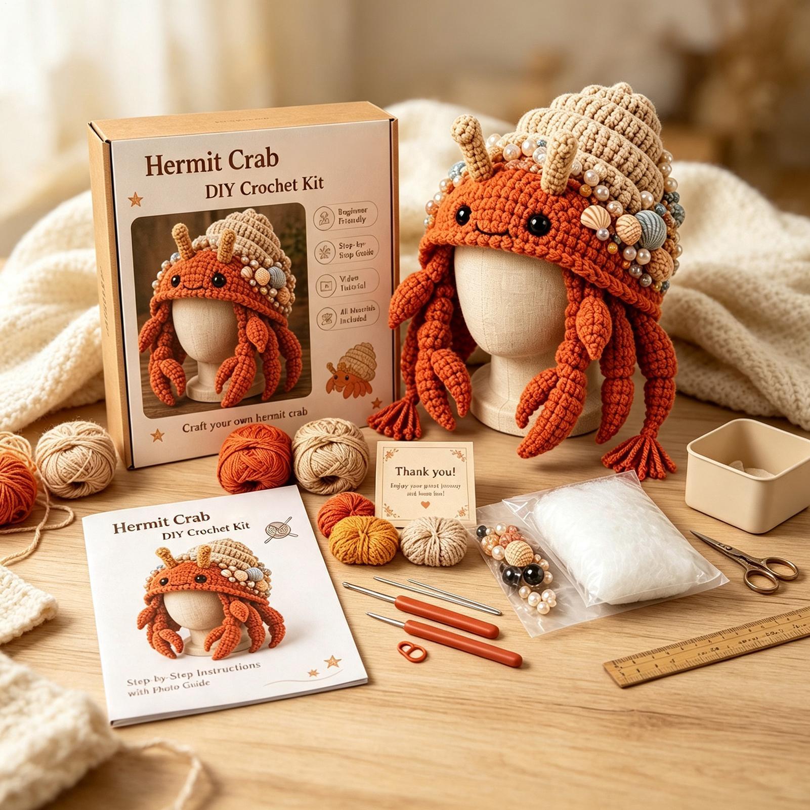 Häkelset für Hüte, handgeferti – Art Craft Hat Bewertung und Preis