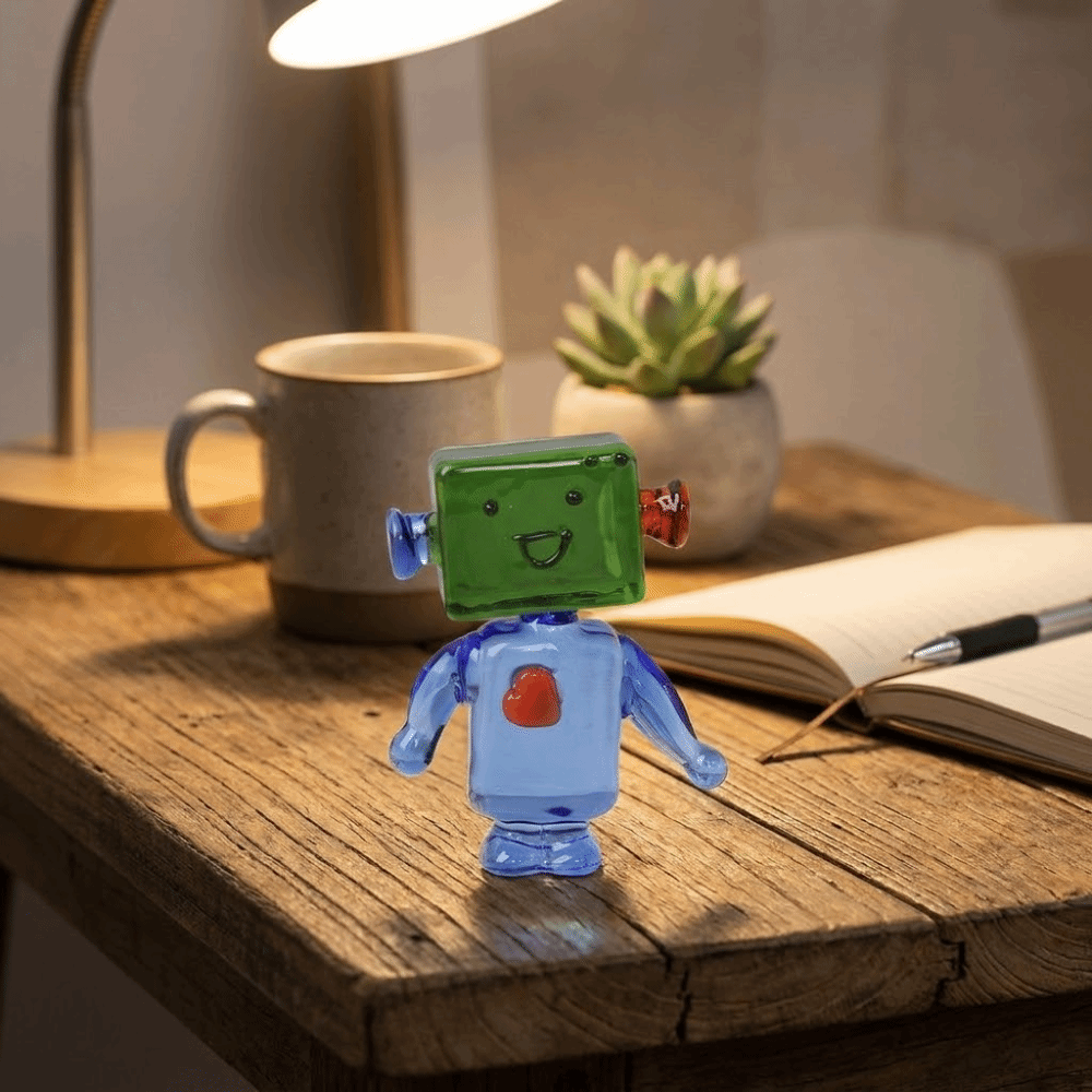 Niedliche Bunte Gesichtsrobote – Art Craft Robot Bewertung und Preis