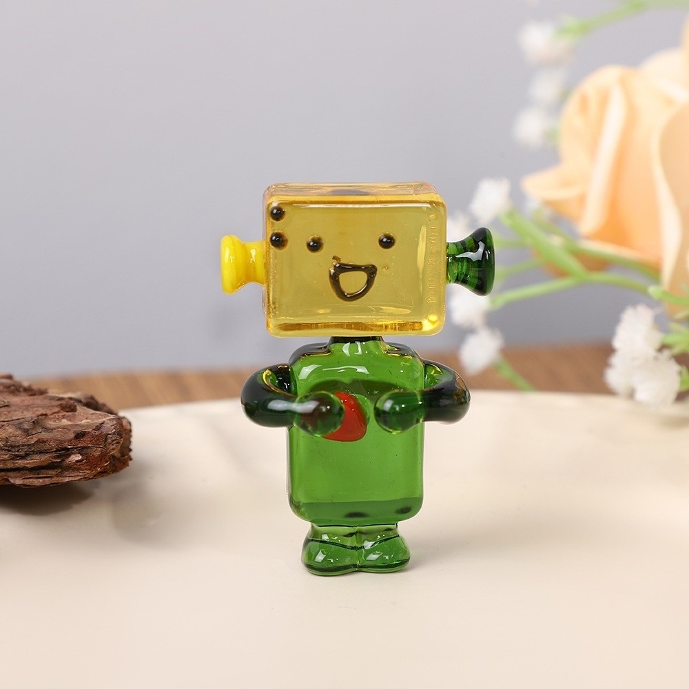 Niedliche Bunte Gesichtsrobote – Art Craft Robot Bewertung und Preis