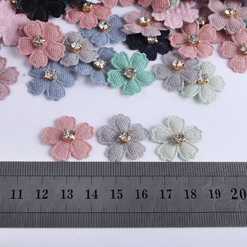 100Pcs 22mm Stoff Blume Mit St – Art Craft Hat Bewertung und Preis