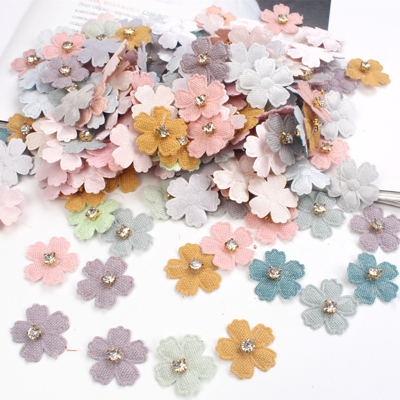 100Pcs 22mm Stoff Blume Mit St – Art Craft Hat Bewertung und Preis